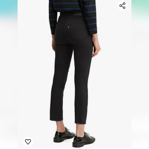 Levi's 724 High Rise Straight Cropped Jeans - Picture 2 of 7